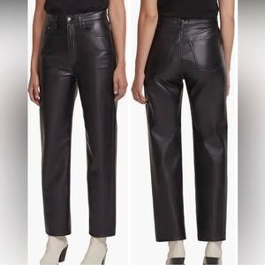 AGOLDE 90s Recycled Leather Pinch Waist Pants Size 25